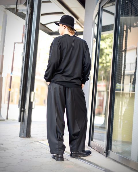 COMME des GARCONS HOMME 梳毛エステル天竺カーディガン スタイル