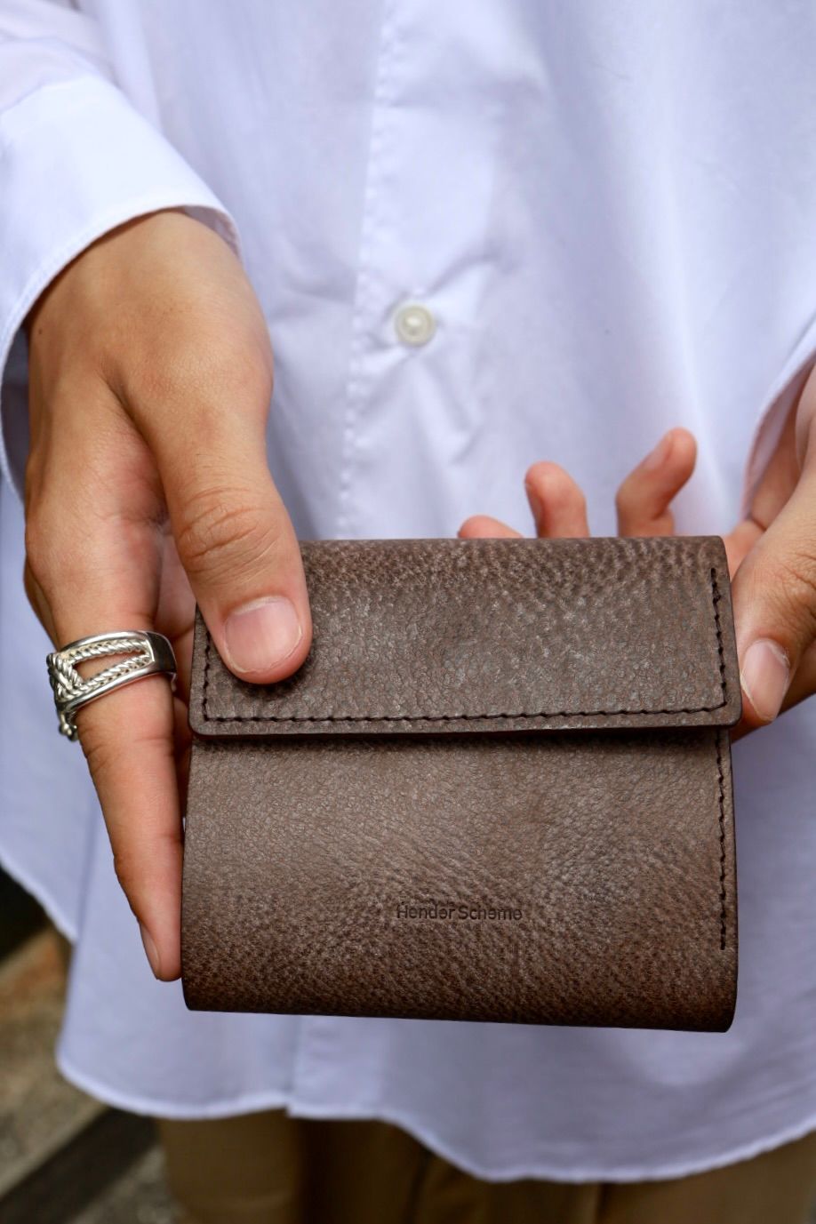 Hender Scheme - エンダースキーマ 財布 clasp wallet(li-rc-clw)choco