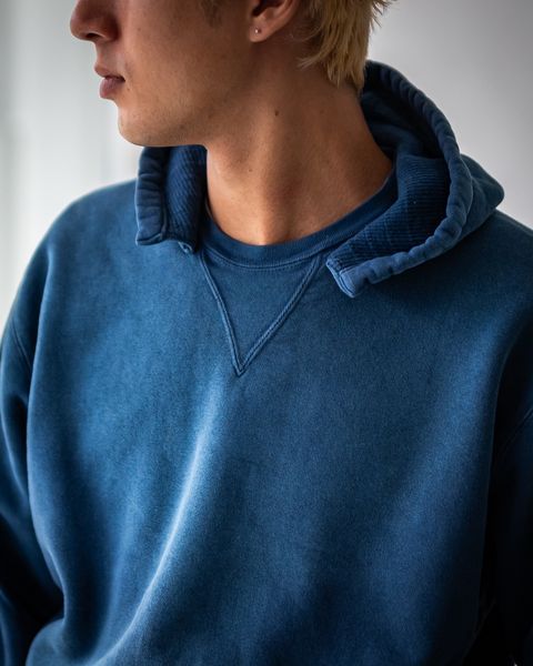 A.PRESSE Vintage Attached Hood Sweat Parka (BLUE)  8月30日(土)新作発売！