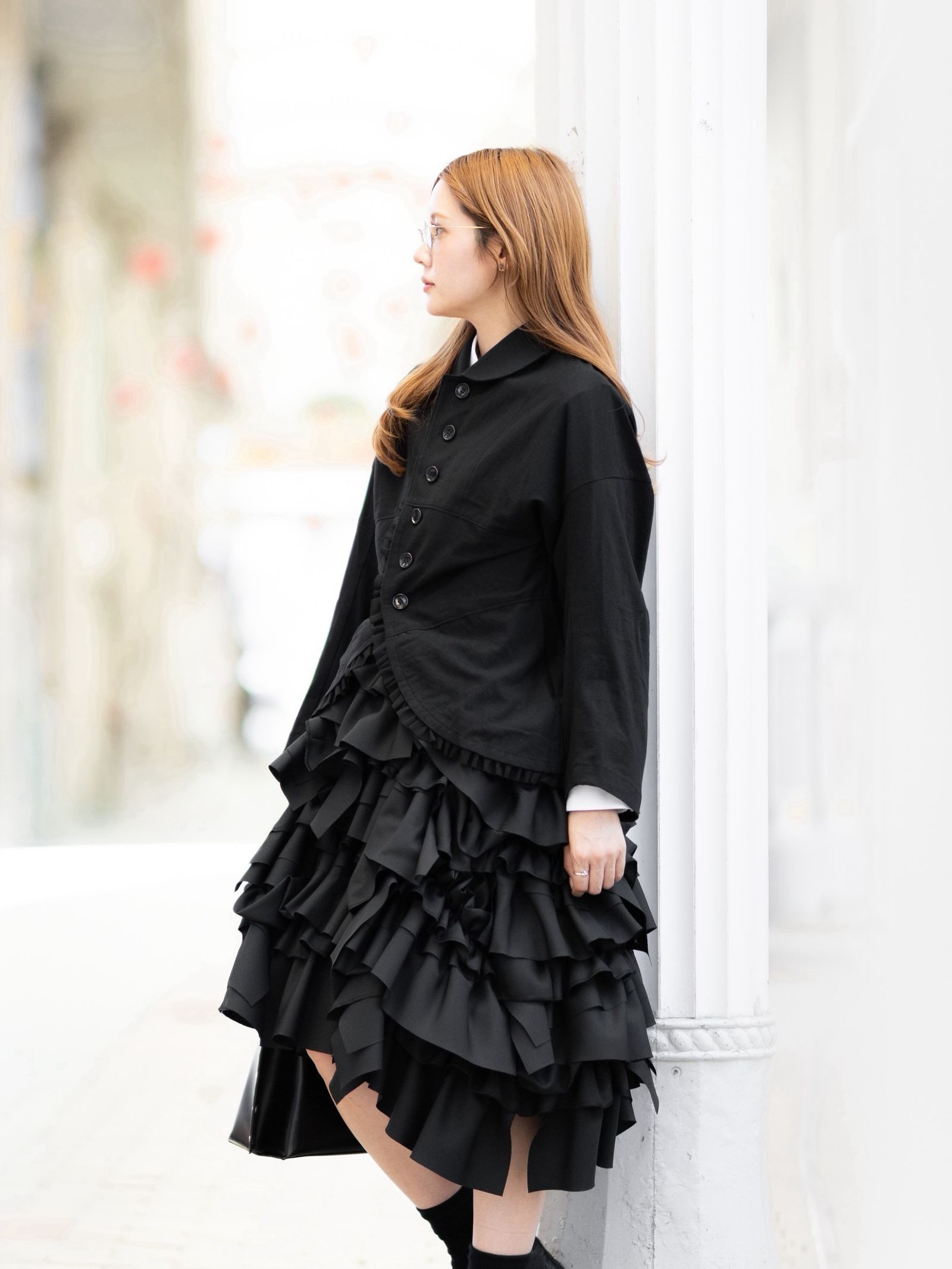 tao 26FW 綿天竺×綿クロスカーディガンstyle.2026.8.6