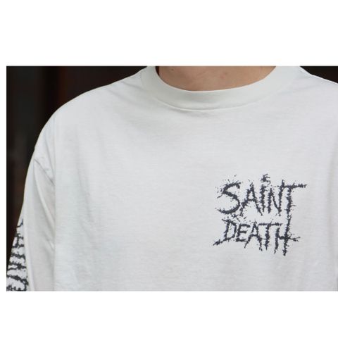 ©SAINT M×××××× LS TEE_SAINTDEATH(SM-A21-0000-020)WHITE style