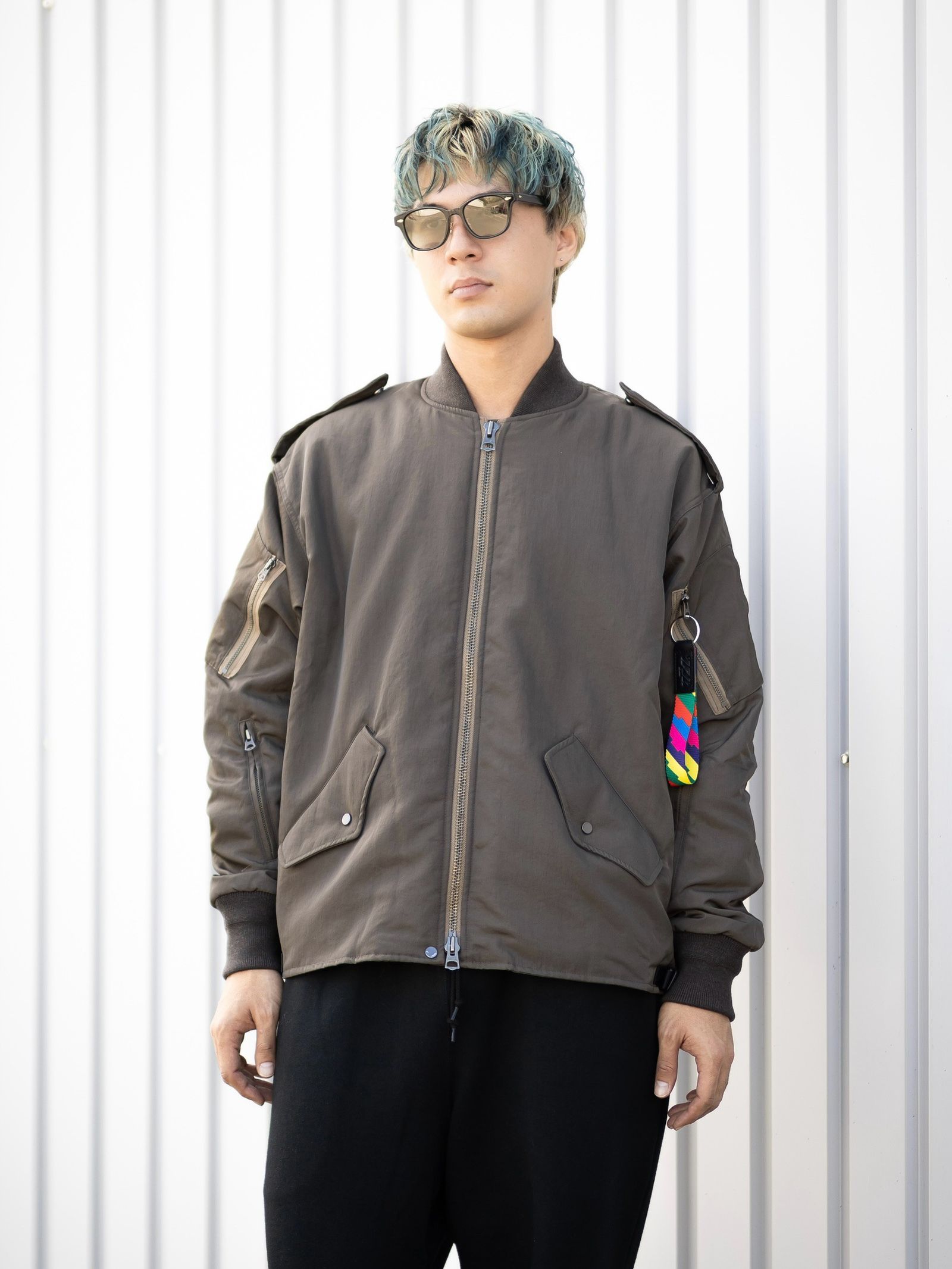 is-ness Flight Jacket Type III MARKスタイル