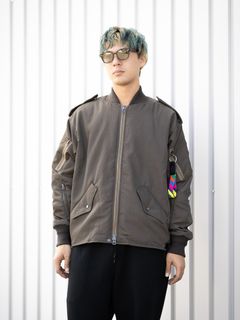 is-ness Flight Jacket Type III MARKスタイル