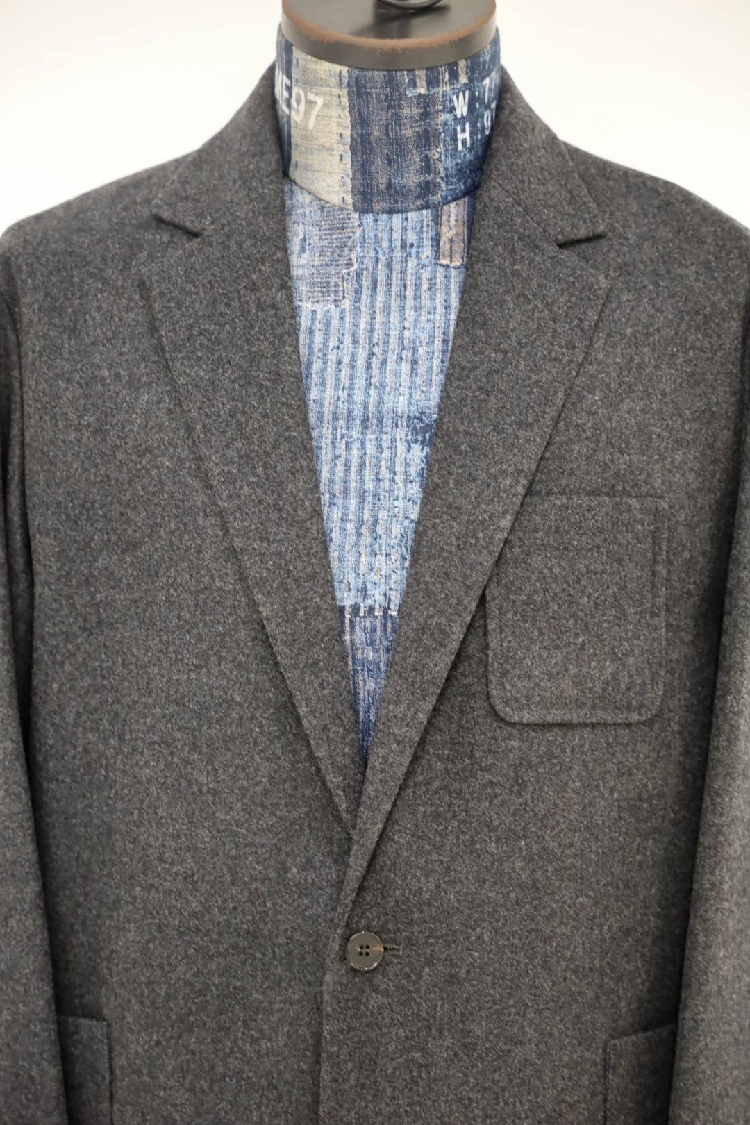 ANOTHER OFFICEアナザーオフィス Santiago Cashmere Sports Jacket(AOEFJK008)Heather Charcoal☆10月10日(金)新作発売！
