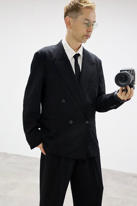 A.PRESSE 2026 STYLE2  Wool Double Breasted Jacketスタイル