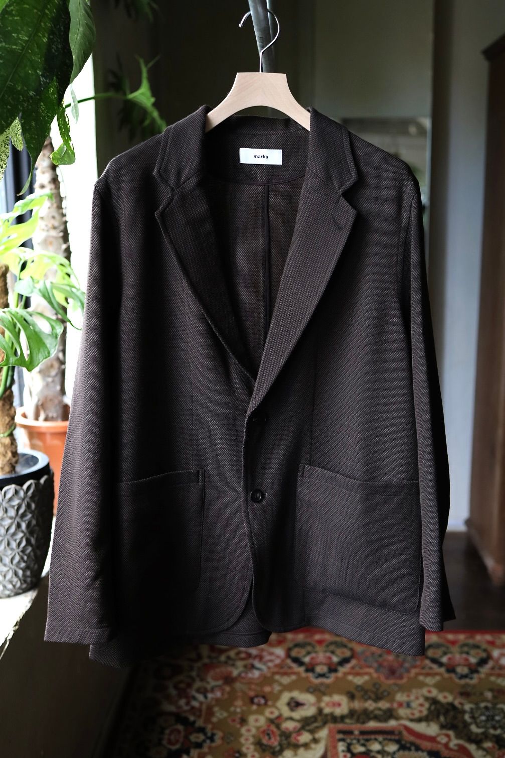 マーカ 26AW STROLL AROUND JACKET(M26C10JK01C)BROWN BIRD’S-EYE☆新作発売！