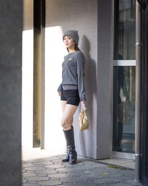 PLAY COMME des GARCONS  ROUND NECK CARDIGAN style.2025.12.13