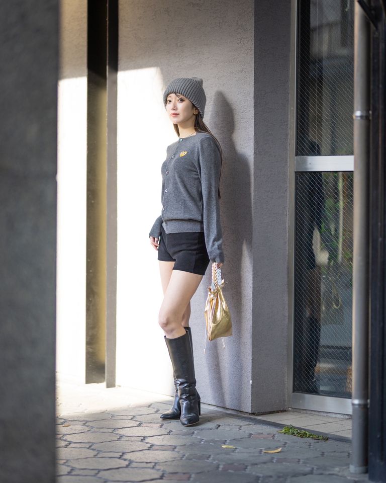 PLAY COMME des GARCONS  ROUND NECK CARDIGAN style.2025.12.13