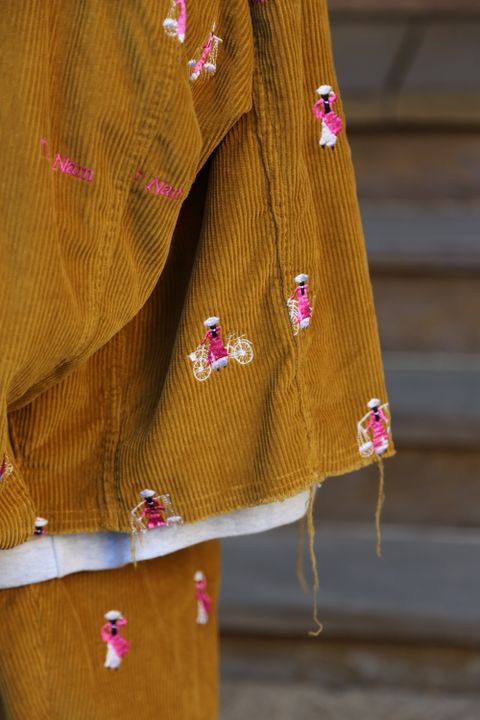 doublet VETNAM EMBROIDERY COURDUROY SET UP"YELLOW"Style.2020.12.28.