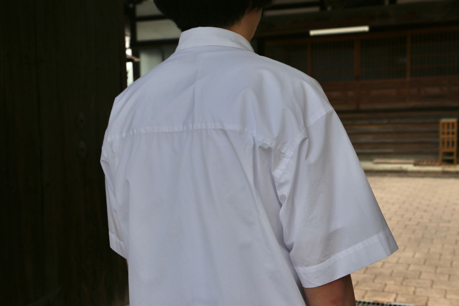 Graphpaper Broad Oversized S/S Regular Collar Shirt(GM212-50625B) style.2021.6.6.