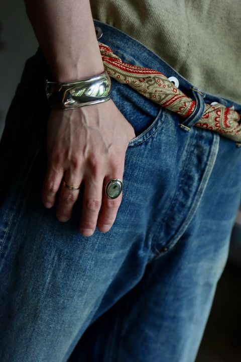 A.PRESSE No.2 Washed Denim Pantsスタイル32