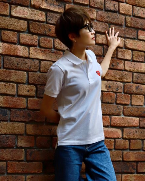 PLAY COMME des GARCONS レディースポロシャツstyle.2023.6.12