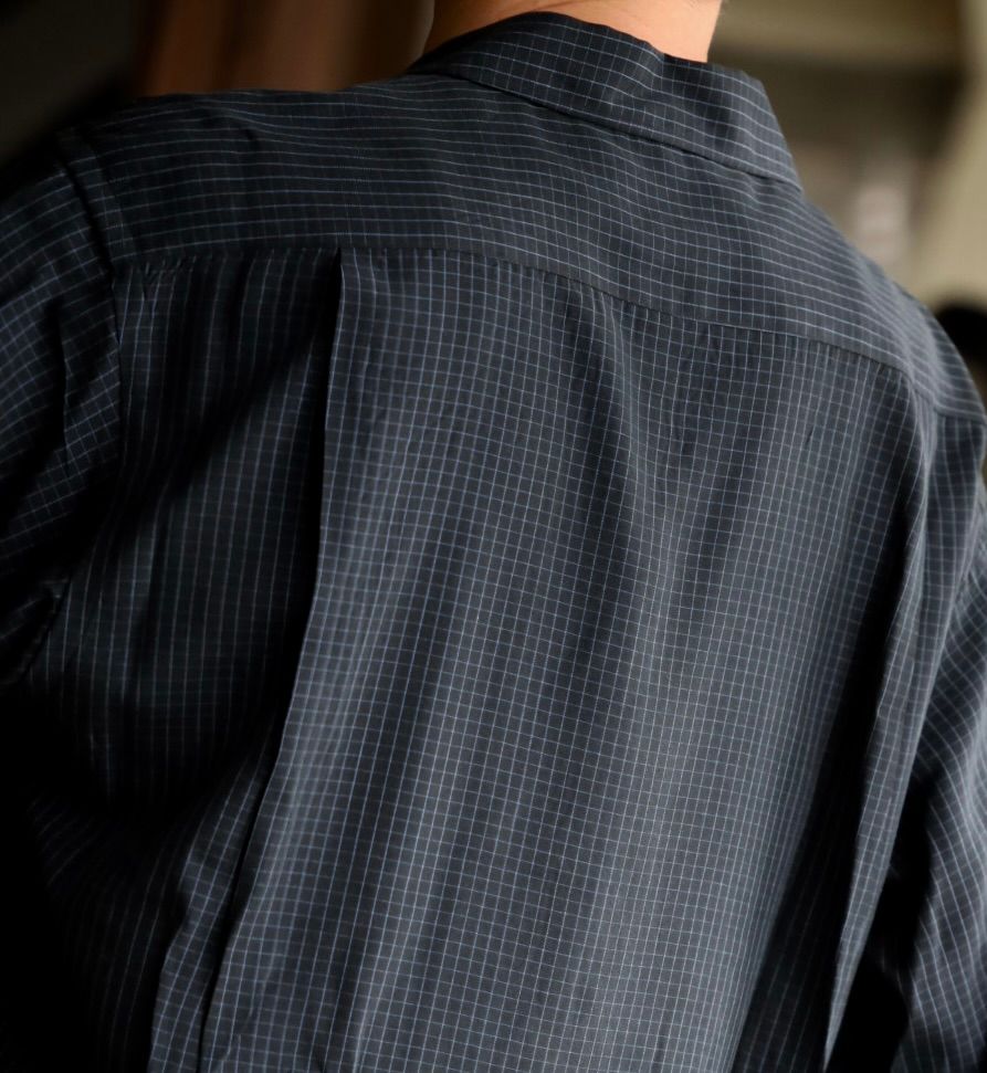アプレッセ2025 STYLE2 Silk Rayon Open Collar L/S Shirt(25AAP-02-14)GRAPH CHECK☆6月14日(土)発売！