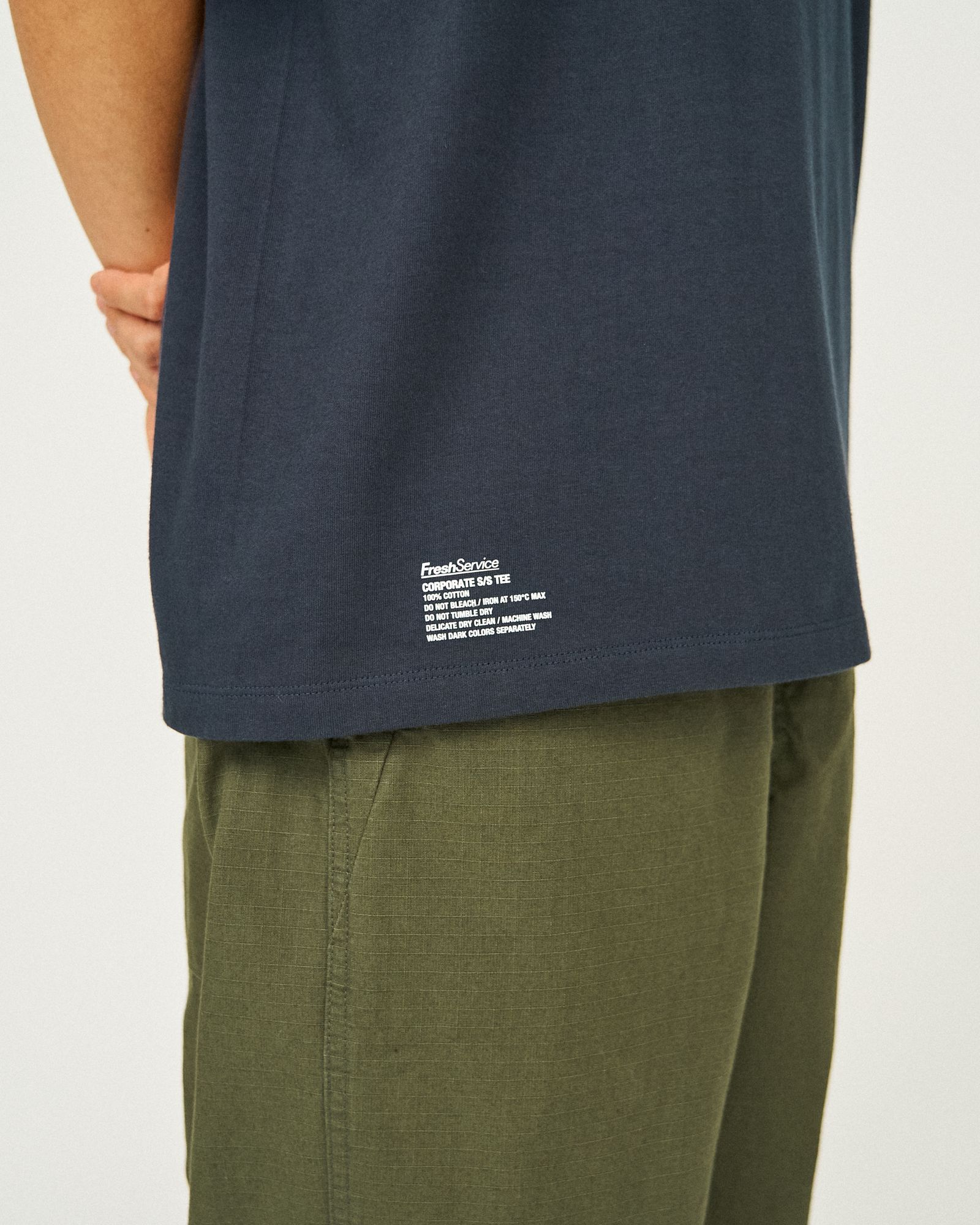 フレッシュサービス パックTシャツ 2-PACK CORPORATE S/S TEE (NAVY)
