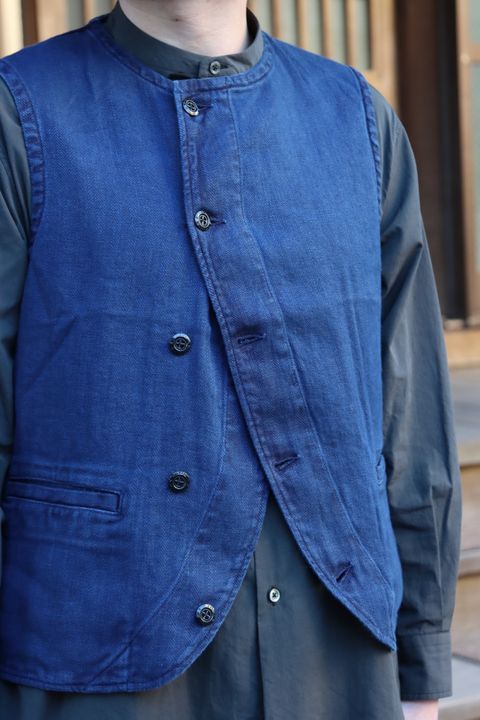 Ets.MATERIAUX 22SS French work jacket"BLUE"style