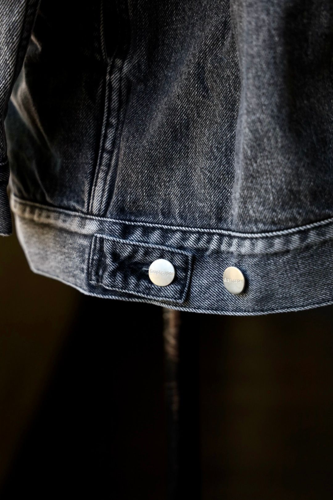 グラフペーパー Selvage Denim Jacket(GU253-20054LB)BLACK_LIGHT FADE