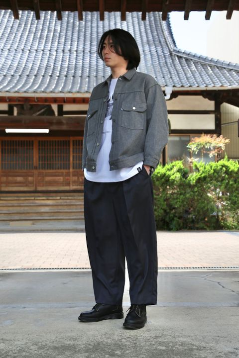 Graphpaper Colorfast Denim Blouson"GRAY"Style.2021.4.18.