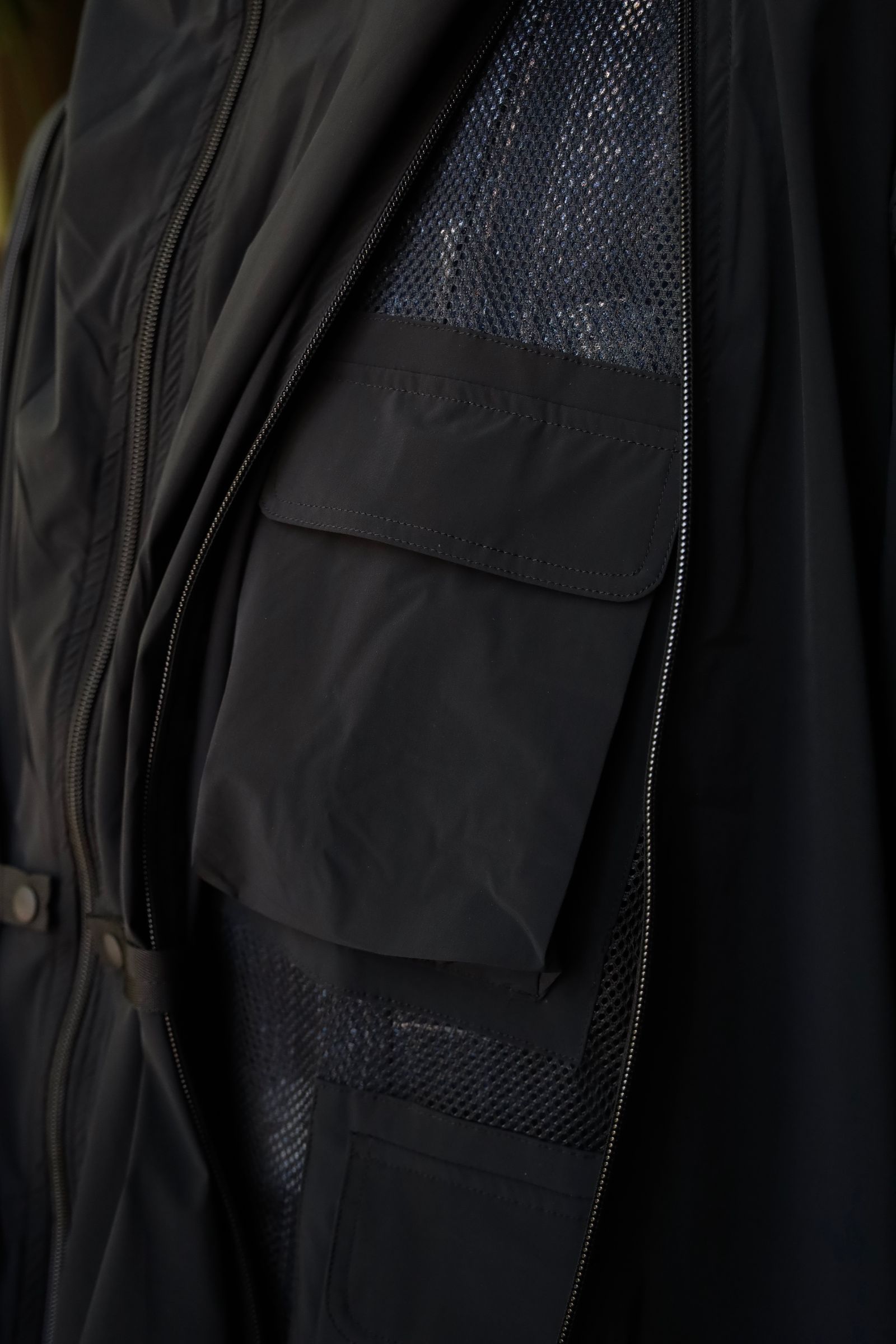 is-ness イズネス24SS TECHNICAL VENTILATION JACKET(24SS_08_1006JK04)BLACK