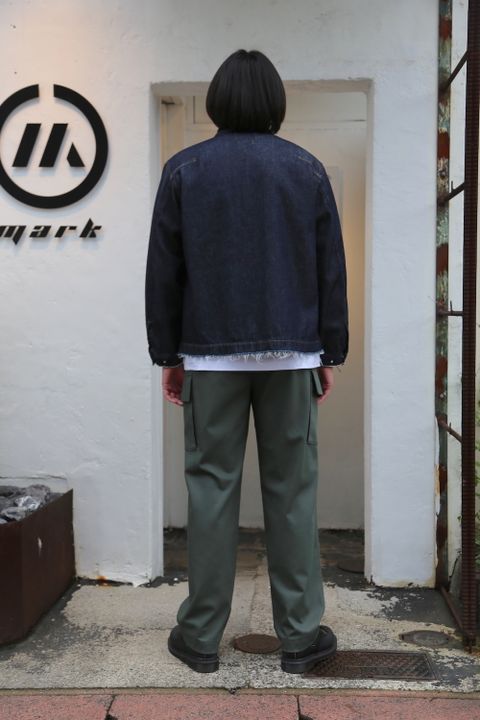 YOKE DETACHABLE POCKET DENIM JACKET(YK21SS0196B) style. 2021.04.05.