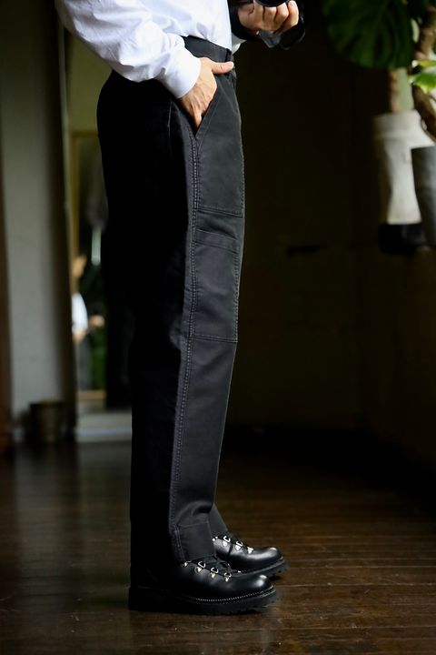 LASTMAN 24AW ラストマン大久保篤志 MOLESLIN MECHANIC PANTSスタイル