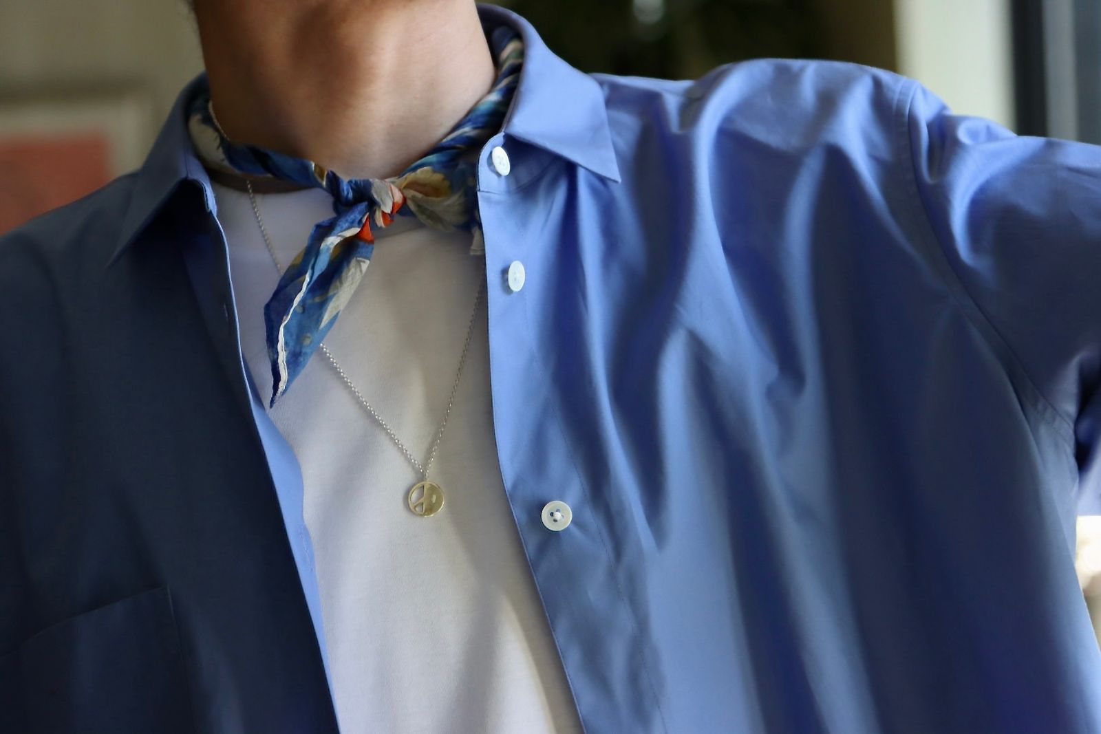 ATON 22FW STANDARD SHIRT"SAX"スタイル.2022.7.6.