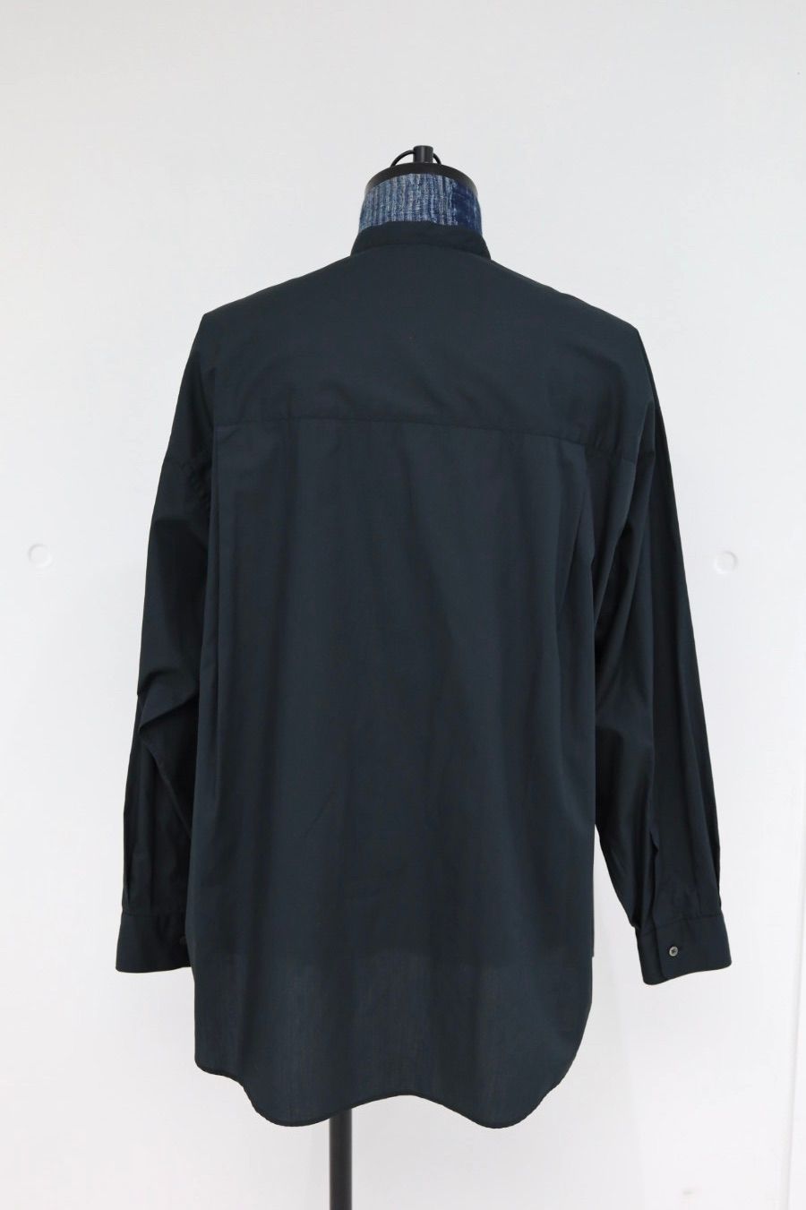 グラフペーパー シャツ Broad L/S Oversized Band Collar Shirt(GM261-50002B)BLACK☆2月14日(土)発売！