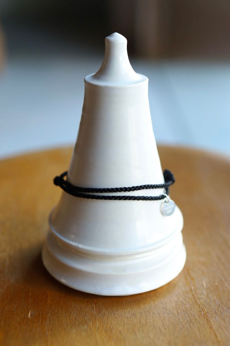 XOLO JEWELRY ショロジュエリー / Connect with Hair Line Link Silk Code Bracelet (XOCB006)BLACK☆11月15日(土)発売！