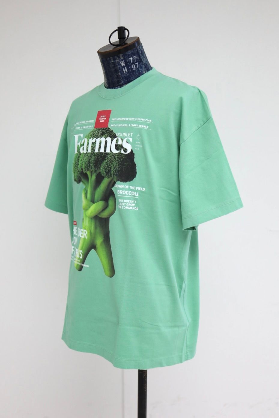doublet ダブレット26SS FARMES MAGAZINE COVER T-SHIRT (26SS34CS430) GREEN★1月17日(土)11:00発売！