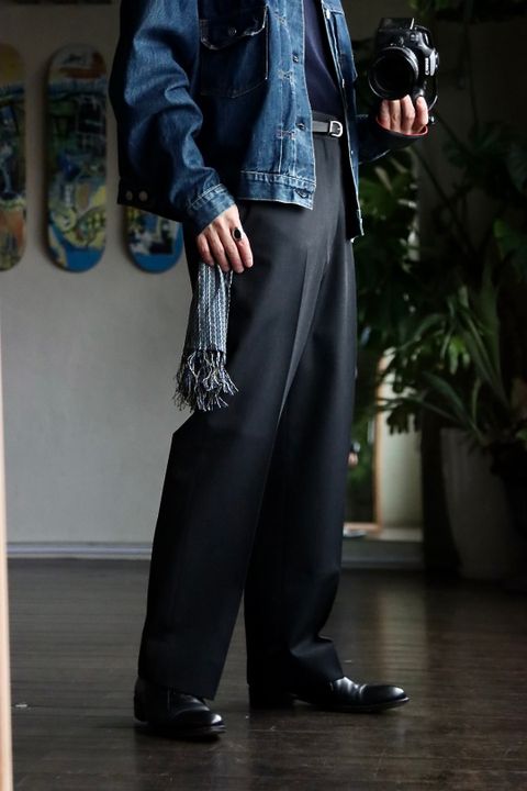 A.PRESSE アプレッセ23SS Covert Cloth Trousersスタイル