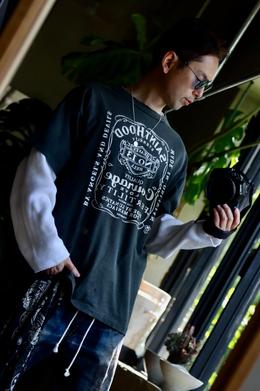 SAINT M×××××× - セントマイケル 23SS NEIGHBORHOOD® コラボTシャツ(SM