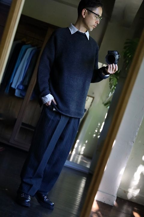 A.PRESSE Roll Neck Sweaterスタイル.2024.10.09.