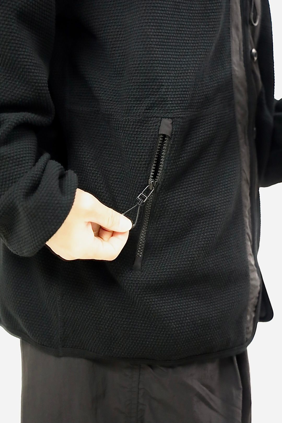 COMME des GARCONS HOMME 26SS 綿度詰カノコジップアップカーディガンスタイル