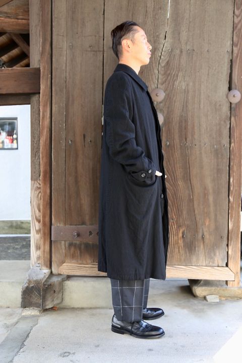 COMME des GARCONS HOMME ウールサージ縮絨コートスタイル.2020.11.1.