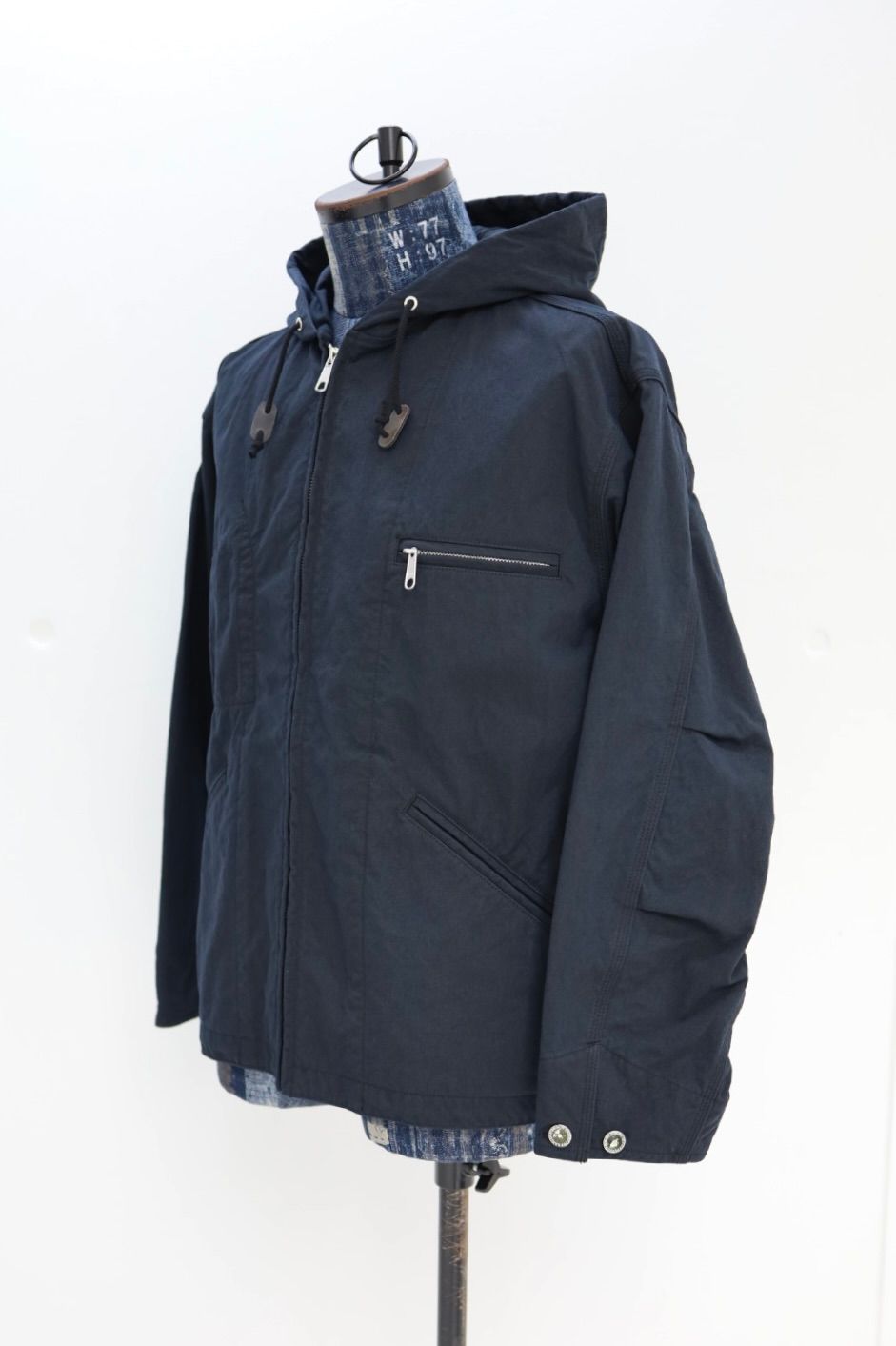 コムデギャルソンオム26SS ナイロンオックス製品染ジップアップフーディ(HQ-J003-051)BLACK☆2月6日(金)発売！