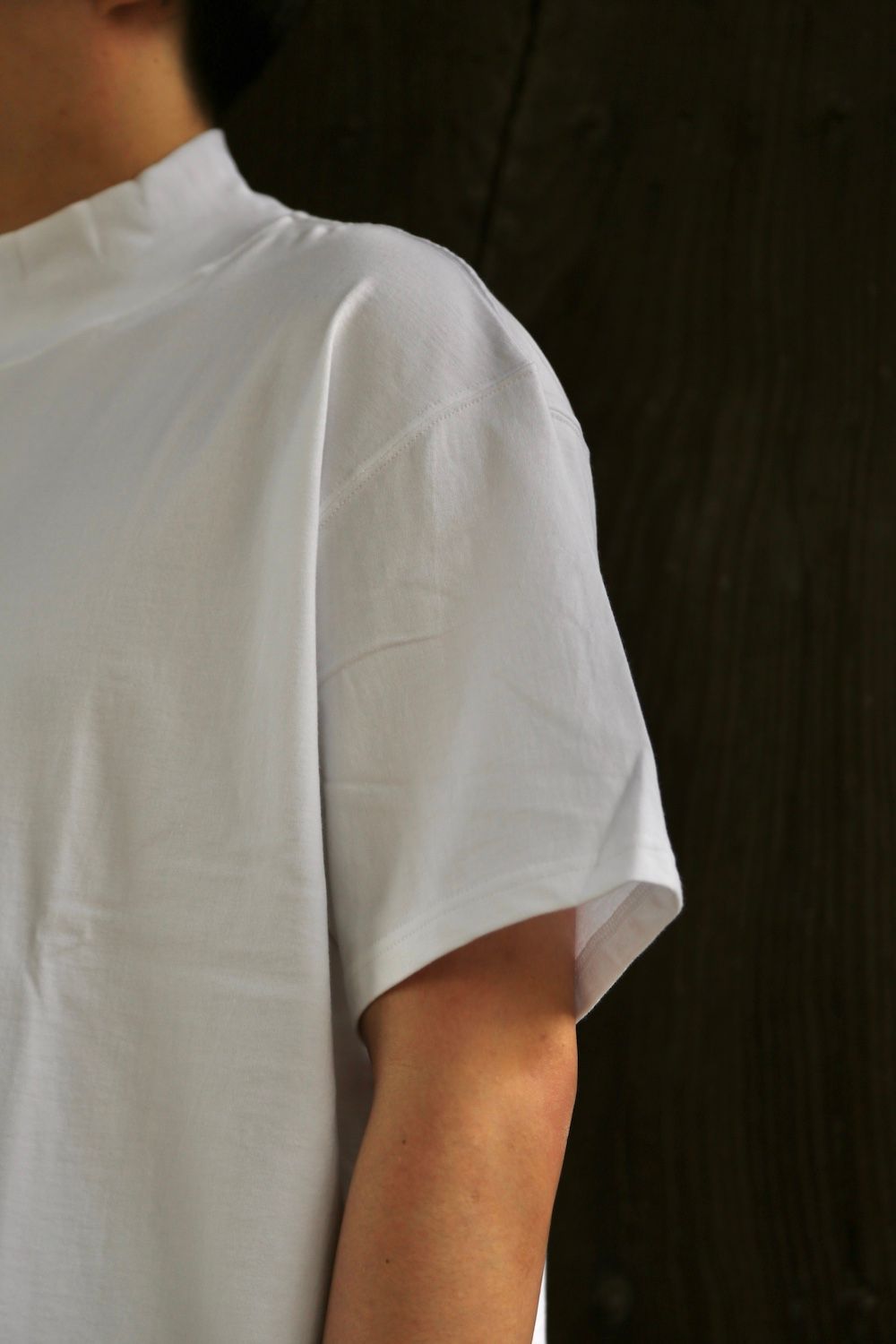 Graphpaper S/S Mock Neck Tee(GU212-70056B) style.2021.5.15.