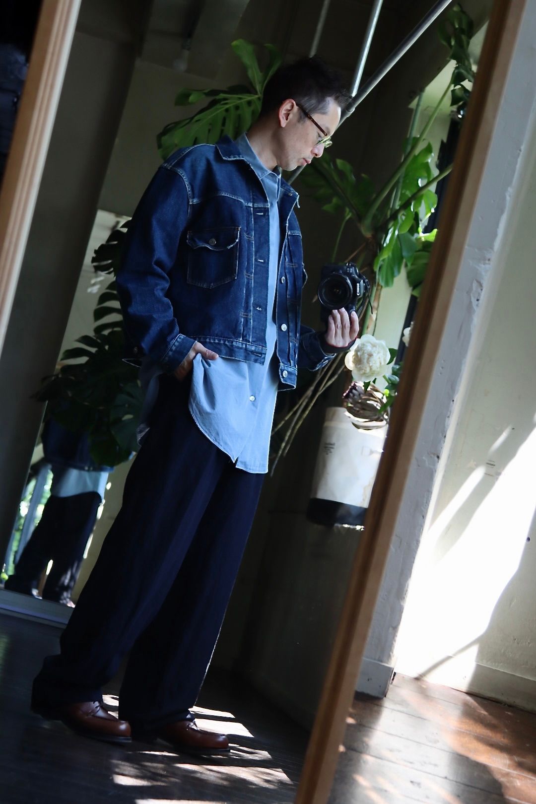 A.PRESSE Regular Collar Shirtスタイル2023.5.25.
