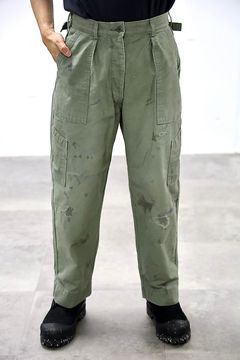 BOW WOW 25FWバウワウ REPAIRED USAF MECHANIC PANTS(BW252-RUMP) AGED SAGE GREEN