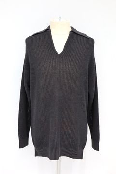 グラフペーパー Women's 26SS  Coiled Wool Nyion Skipper Knit(GL261-80436)CHARCOAL☆2月28日(土)発売！