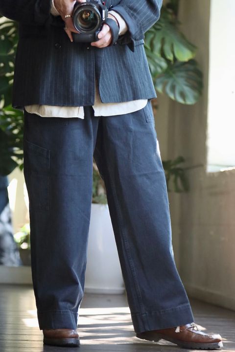 アプレッセ22FW USAF Hemmed Bottoms"BLACK"スタイル