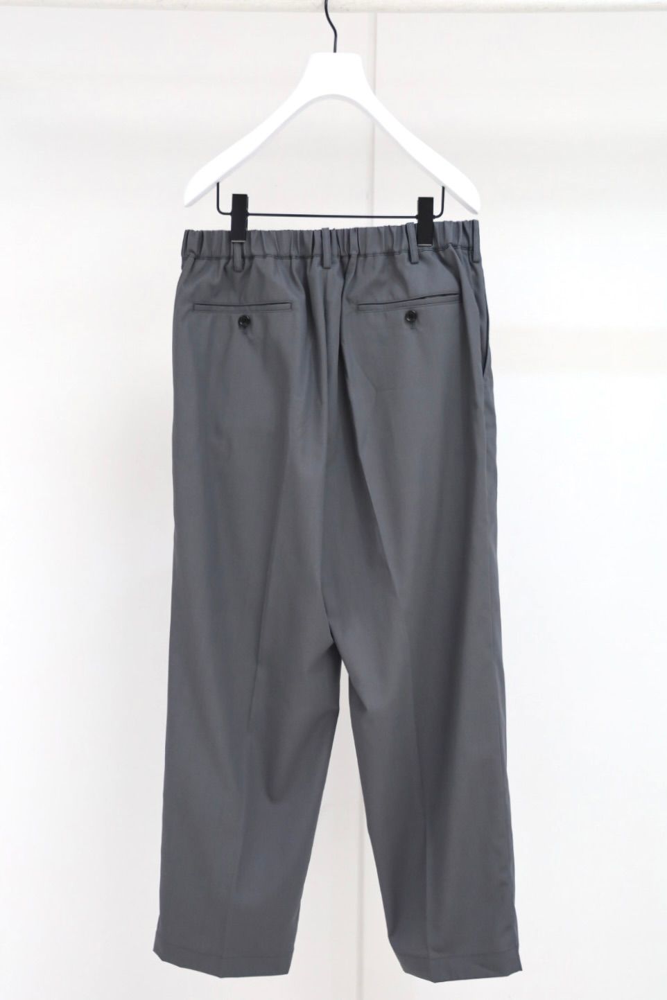 グラフペーパー 26AW Wooly Cotton Twill Wide Tapered Slacks(GM263-40047B)C.GRAY☆8月1日(土)発売！