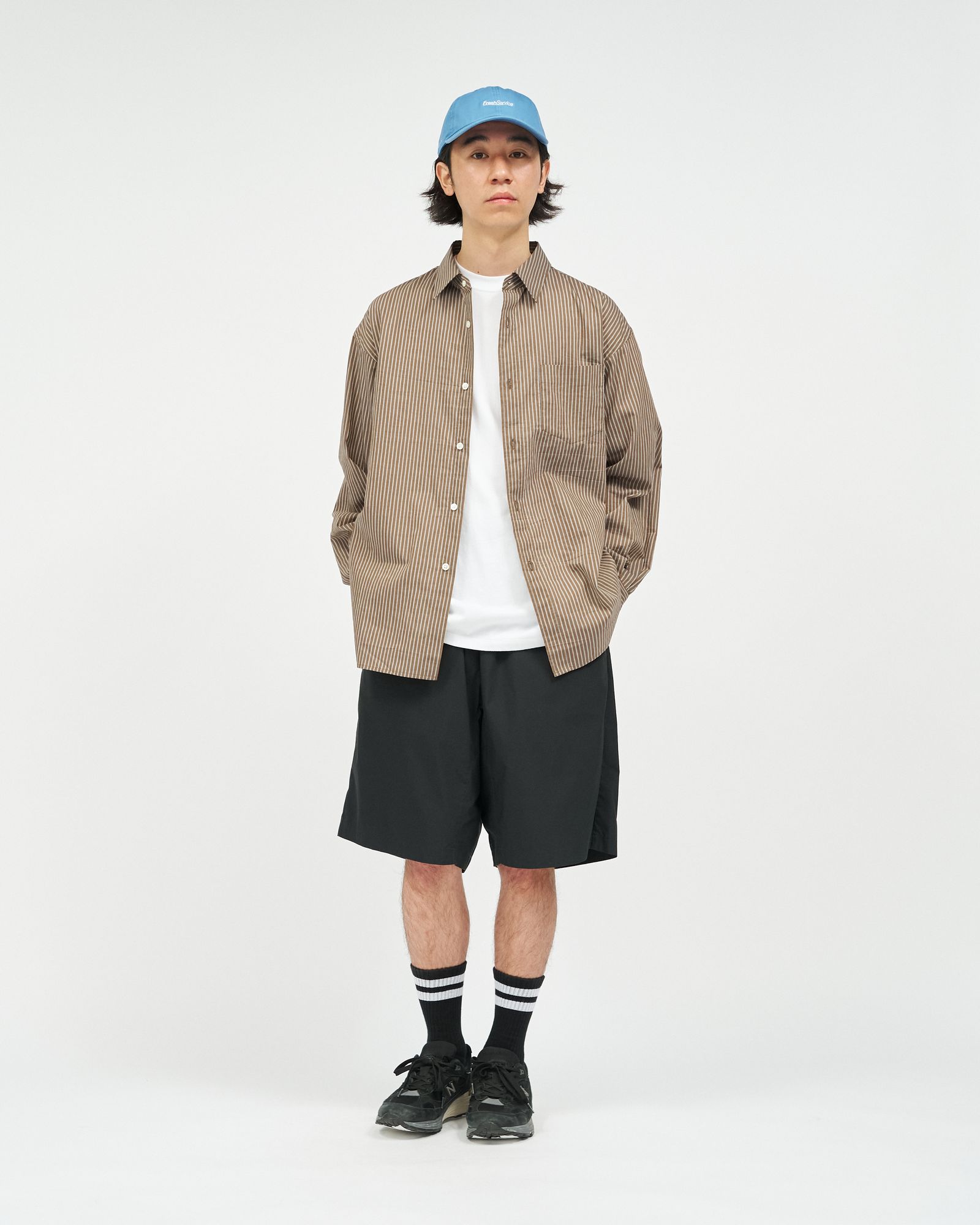 フレッシュサービス 26SS CHRAFTeX® L/S STRIPE SHIRT(FSC262-50007)BROWN STRIPE☆5月30日(土)発売！