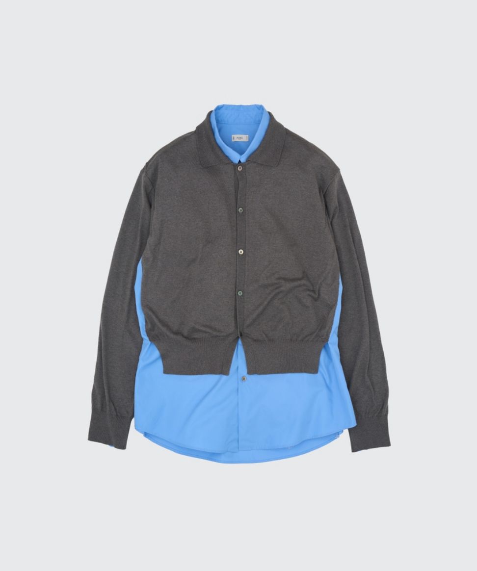 YOKE 26SS Connected Cardigan Shirt(YK26SS01248S)TOP GRAY☆2月14日(土)発売！