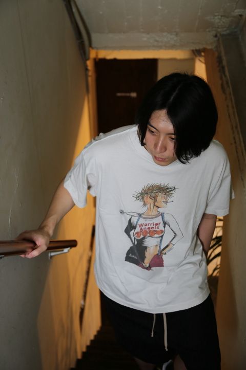 ©︎SAINT M×××××× T-SHIRT PUNK GIRL (SM-A21-0000-006) WHITE style.2021.7.9