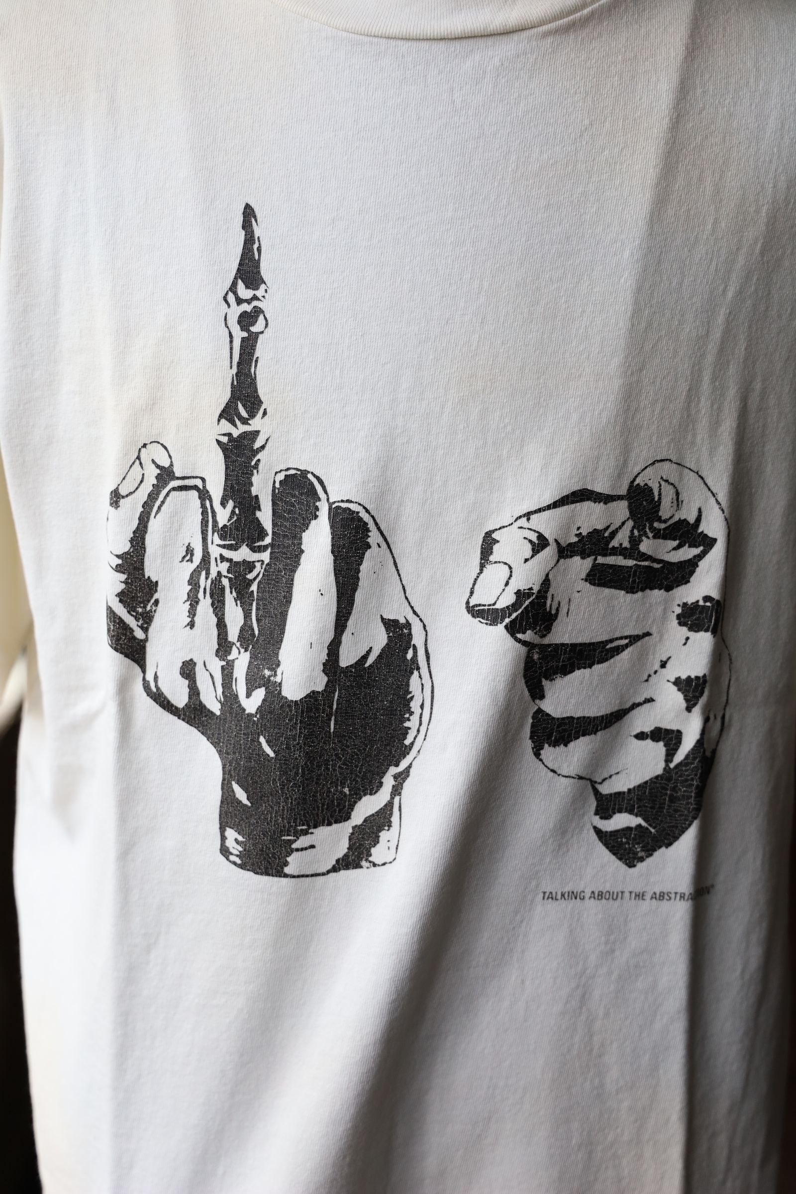 トーキングアバウト ジ アブストラクション 25AW USED PROCESSING TEE(2526AW-T-001F)WHITE☆新作発売！