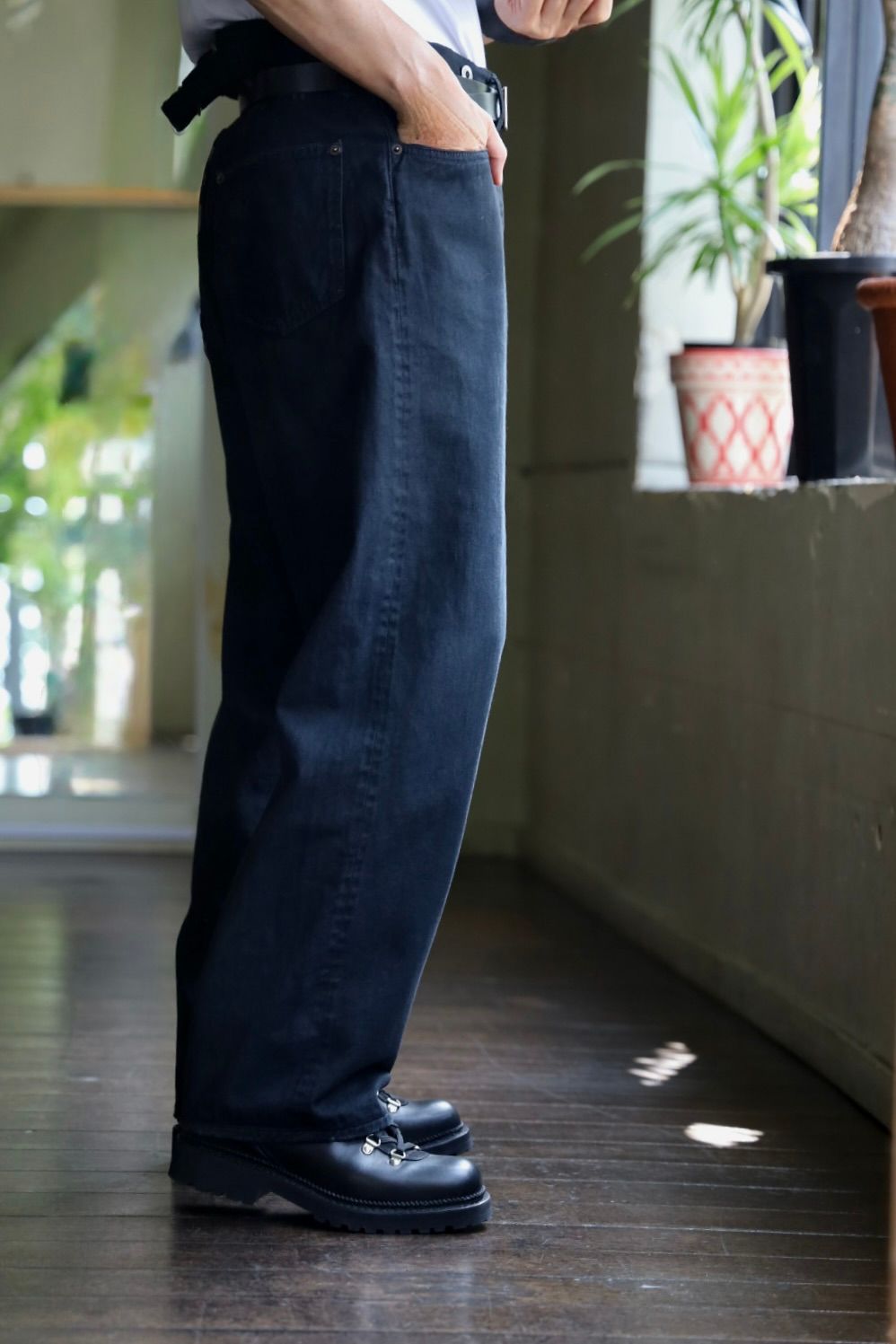 アプレッセ 2025 STYLE2 No.22 Washed Wide Denim Pants(25AAP-04-05)CUSTOM