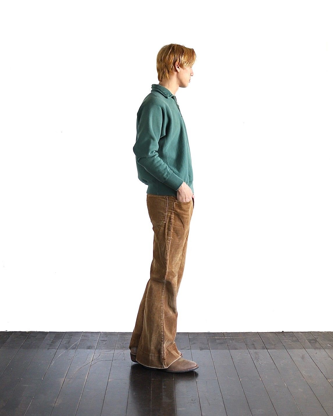 アプレッセ24SS Vintage Half Zip Sweat shirt スタイル 2024.1.20