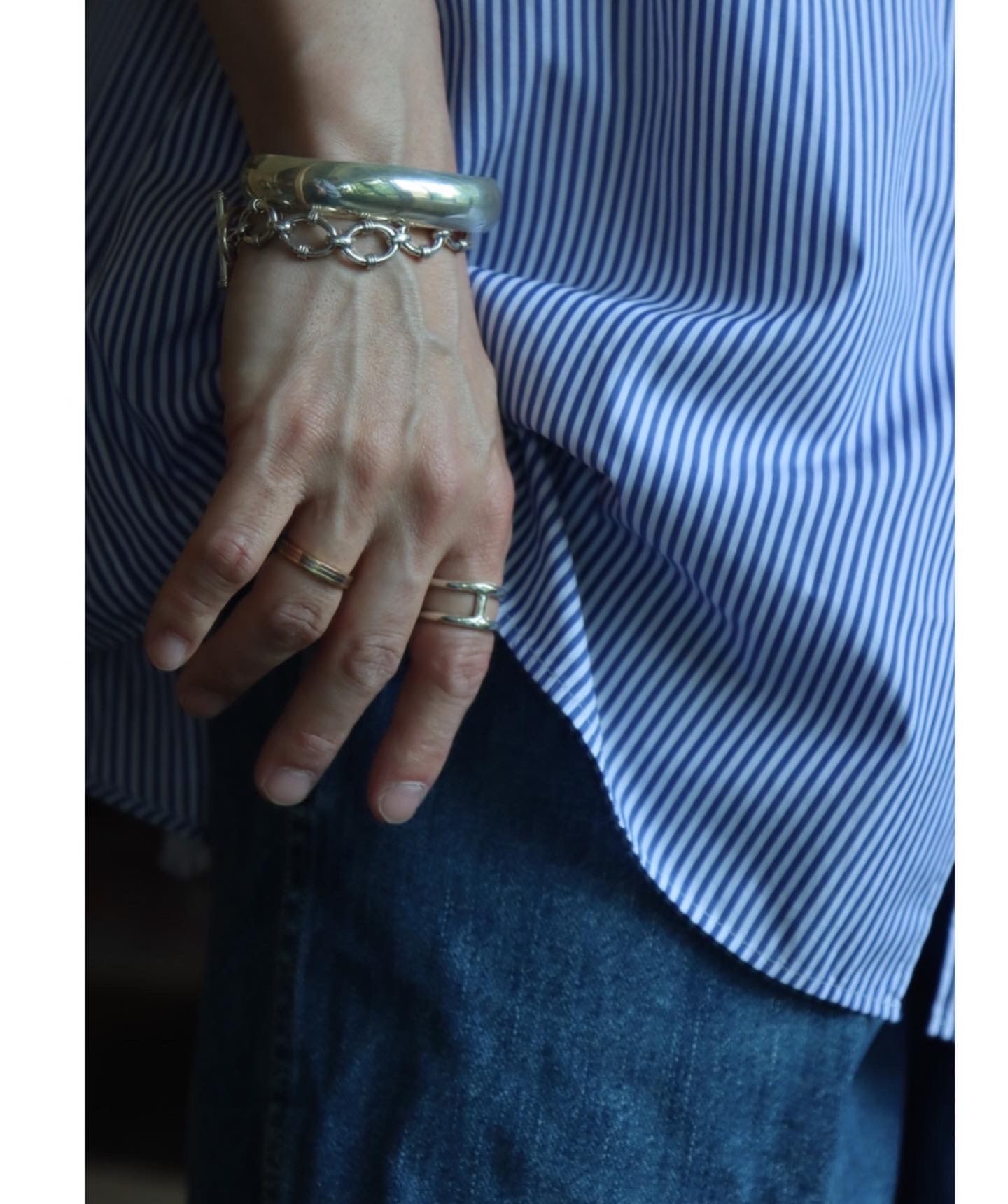 Graphpaper 22SS Broad Stripe S/S Oversized Regular Collar Shirt スタイル.2022.5.21.