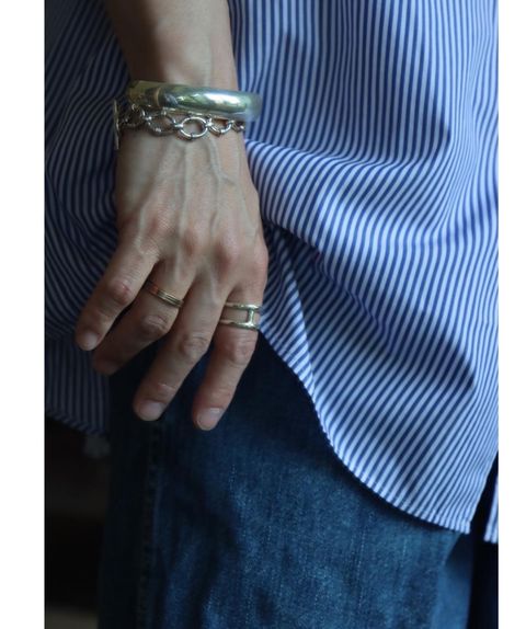 Graphpaper 22SS Broad Stripe S/S Oversized Regular Collar Shirt スタイル.2022.5.21.