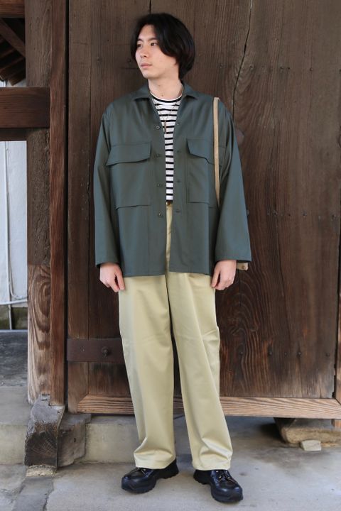 Graphpaper Wooly Cotton Military Jacket(GM211-30051) style.2021.2.21.