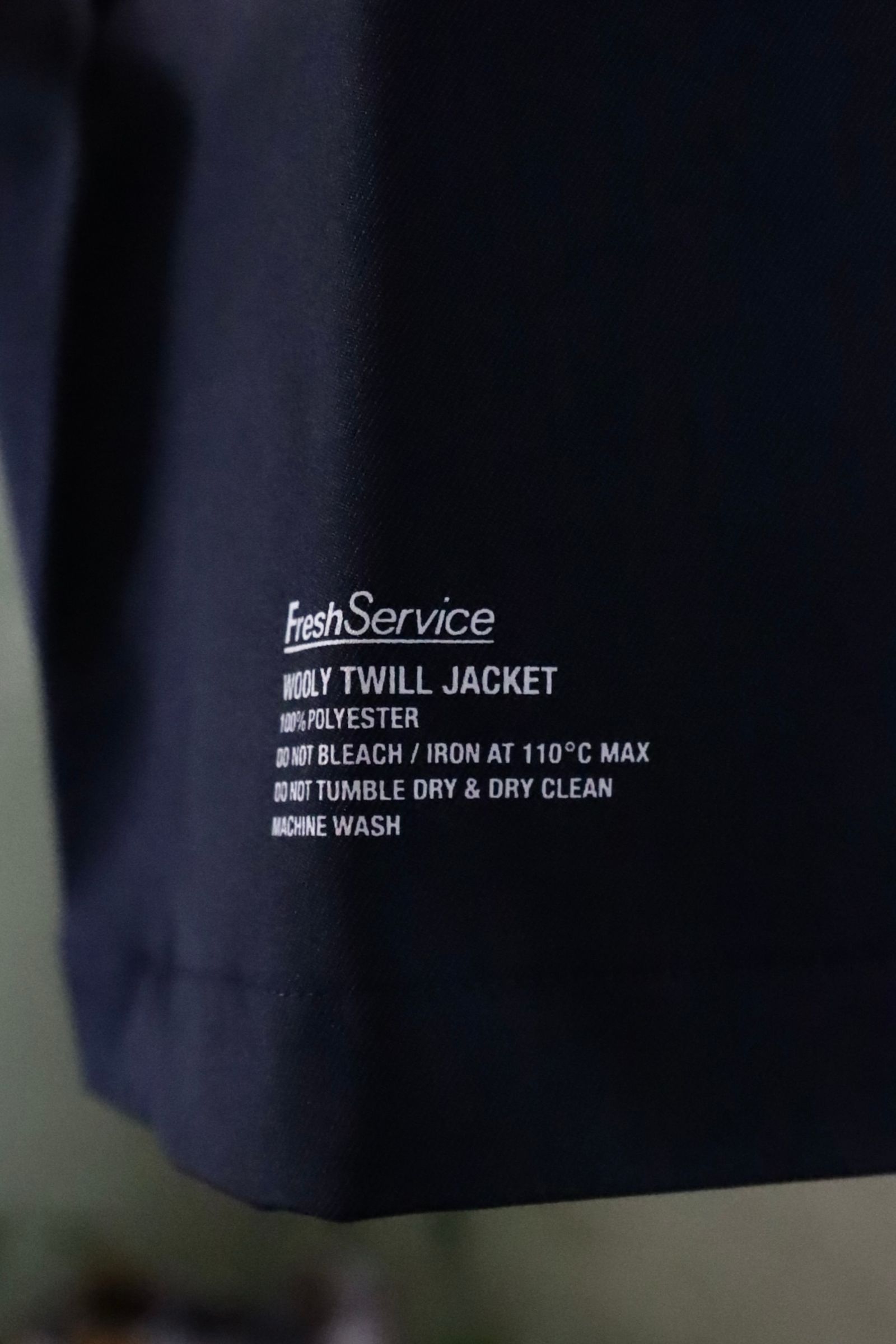 フレッシュサービス WOOLY TWILL JACKET (FSC243-20177)NAVY